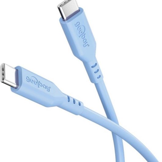 Cable Goobay 77741 USB-C 1,5 m Bleu Charge Rapide Silicone