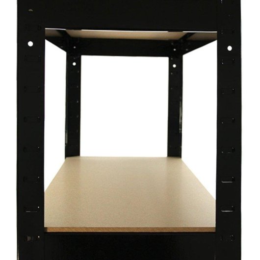 Estantería MonsterShop T-Rax 75 cm acero negro 3 módulos 5 estantes 150 kg