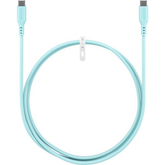 Cable Goobay 77744 USB-C 1,5 m Silicone Charge Rapide Turquoise