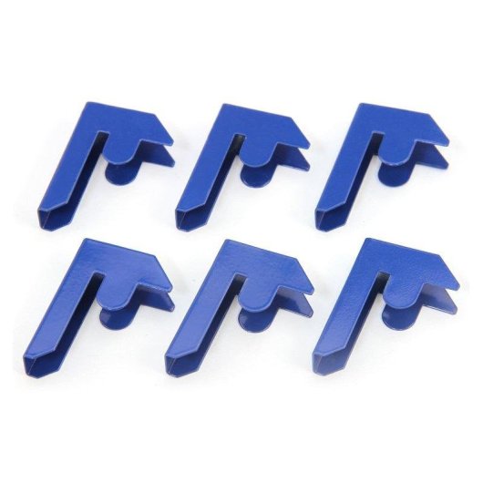 Conector de estantería MonsterShop T-Rax azul unión sin tornillos 6 unidades