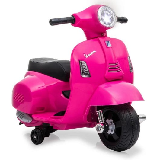 Correpasillo JAMARA Vespa Mini Batterie 4 Räder Lichter rosa schwarz