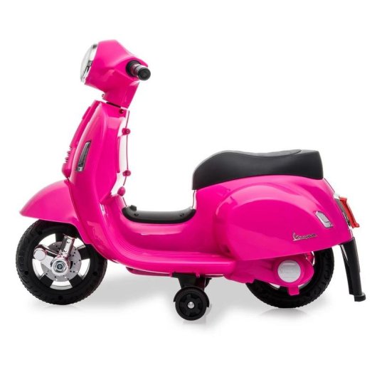 Correpasillo JAMARA Vespa Mini Batterie 4 Räder Lichter rosa schwarz
