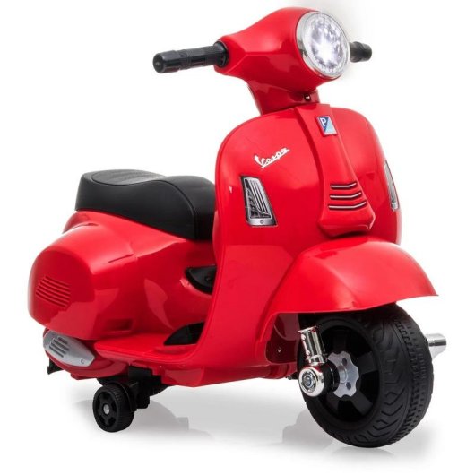 Correpasillos JAMARA Vespa Mini Batterie 4 Räder LED schwarz rot