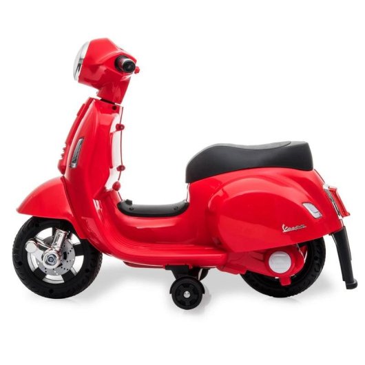 Correpasillos JAMARA Vespa Mini Batterie 4 Räder LED schwarz rot