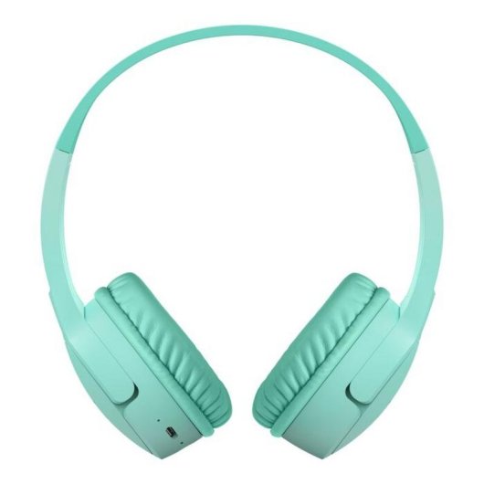 Auriculaires Belkin SoundForm Mini sans fil et filaire Bluetooth pour enfants, menthe
