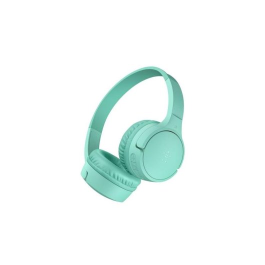 Auriculaires Belkin SoundForm Mini sans fil et filaire Bluetooth pour enfants, menthe