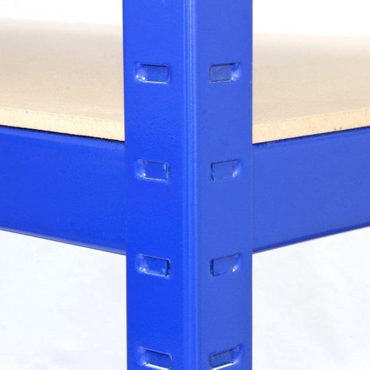 Estantería MonsterShop T-Rax Azul 120 cm Acero Sin Tornillos Extra Profunda
