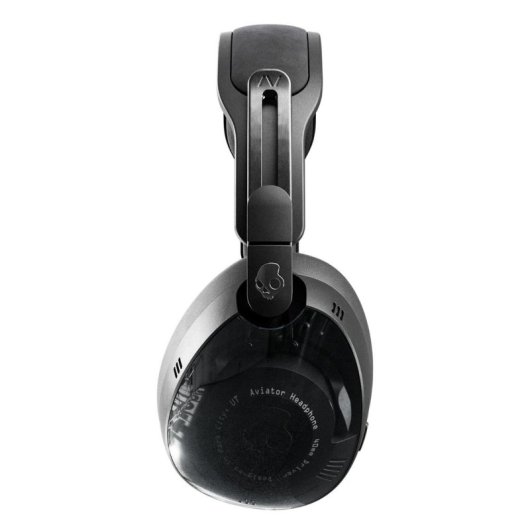 Auriculares Skullcandy Aviator 900 ANC sem fios e com fio Bluetooth com Cancelamento de Ruído, Microfone, controlo na orelha, preto