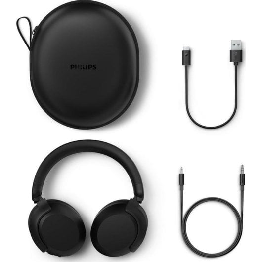 Auriculaires Philips TAH8000EBK/00 sans fil Bluetooth avec Réduction de Bruit, Microphone, Contrôle Tactile, Noir