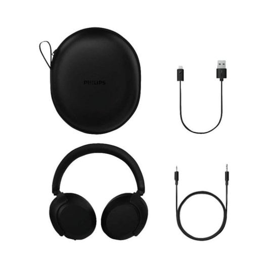 Auriculaires Philips TAH8000EBK/00 sans fil Bluetooth avec Réduction de Bruit, Microphone, Contrôle Tactile, Noir