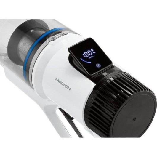 Aspirateur sans Fil Medion MD11860 400W 60min HEPA 13 Blanc Gris