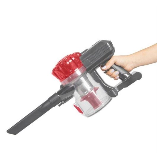 Aspirateur sans Fil Livoo DOH138 150W 40min HEPA Cyclonique 0,55L Rouge