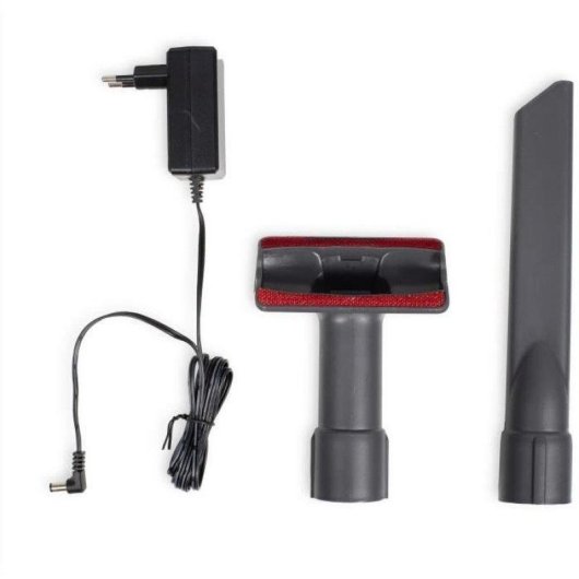 Aspirateur sans Fil Livoo DOH138 150W 40min HEPA Cyclonique 0,55L Rouge