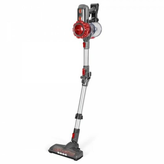 Aspirateur sans Fil Livoo DOH138 150W 40min HEPA Cyclonique 0,55L Rouge