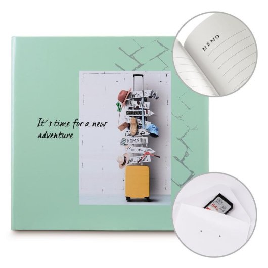 Fotoalbum Hama Journey Mint 200 Fotos 10 x 15 cm