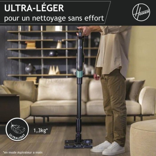 Aspirateur sans Fil Hoover HF201P 195W 40min Ultra-léger Animaux Compact 1L