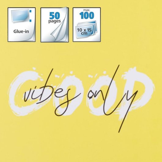 Album fotografico Hama Good Things giallo 100 pagine rilegatura a spirale