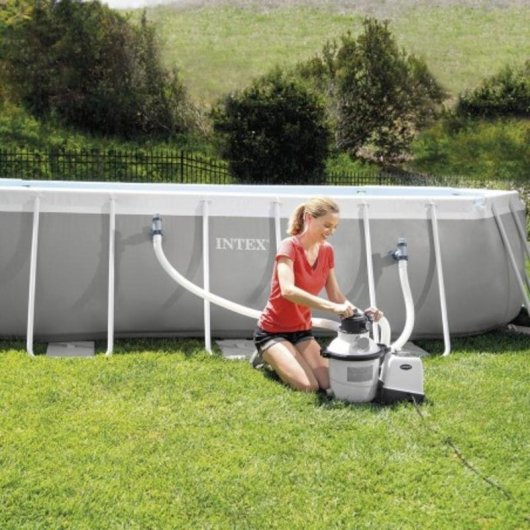 Bomba de agua Intex SX1500 filtro de arena 4 m³/h para piscinas elevadas
