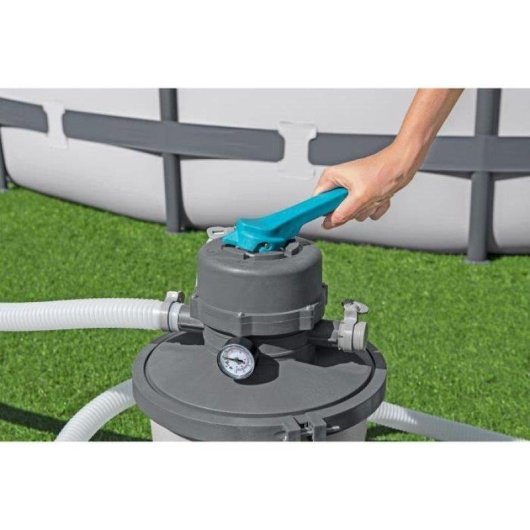 Bomba de agua Bestway Filtración a arena 3596 L/h para piscinas hasta 18 m³