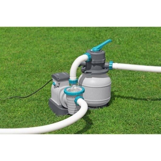 Bomba de agua Bestway Filtre A Sable 6 056 L/h para piscinas hasta 42 m³ con prefiltro