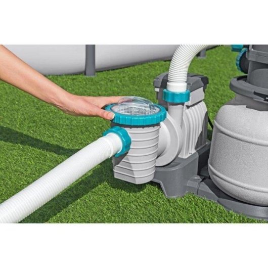Bomba de agua Bestway Filtre A Sable 6 056 L/h para piscinas hasta 42 m³ con prefiltro