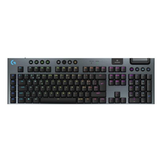 Teclado Logitech G915 X Lightspeed mecânico sem fios RGB QWERTZ gaming