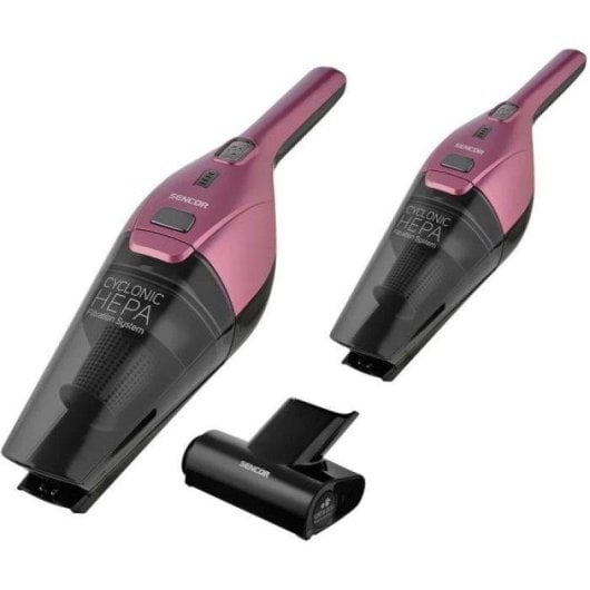 Aspirateur sans Fil Sencor SVC 0604RD Filtration HEPA 45 min LED Animaux