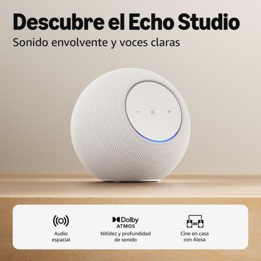 Altavoces AMAZON inteligentes sem fios com Alexa Dolby Atmos brancos