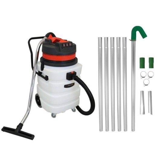 Aspiradora Industrial MonsterShop 3000W 90L Kit Postes Canalones 7,2m Blanco