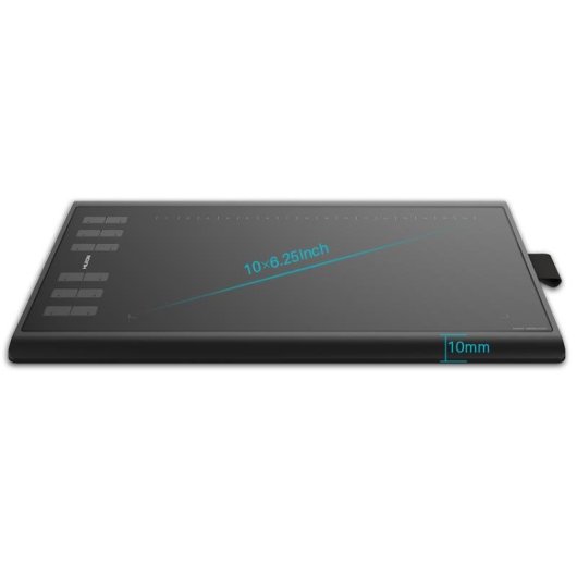 Tablette graphique Huion H1060P 5080 LPI 250 x 160 mm 8192 niveaux 12 touches USB