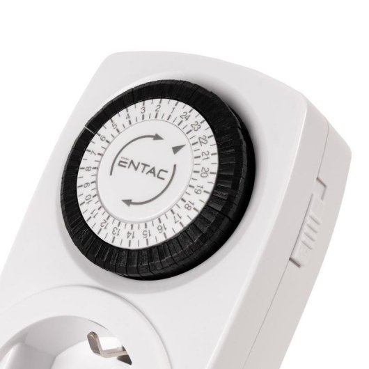 Adaptador Entac EMT24-1E mecânico 230 V 16 A 3680 W branco preto