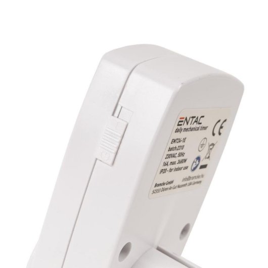 Adaptador Entac EMT24-1E mecânico 230 V 16 A 3680 W branco preto