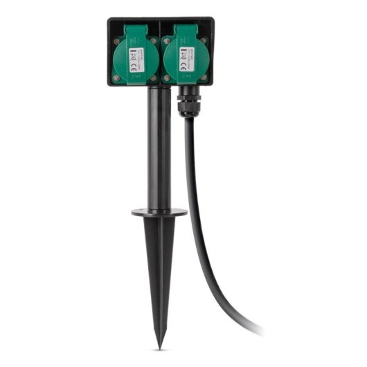 Regleta Entac ESE1.5G2-5-IP44S 2 Tomas Exterior IP44 5 m Resistente Agua