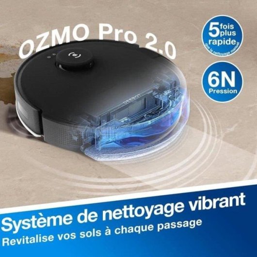 Robot Aspirapolvere e Lavapavimenti Ecovacs Deebot N20 Pro Plus Autosvuotamento Navigazione Laser 8.000 Pa