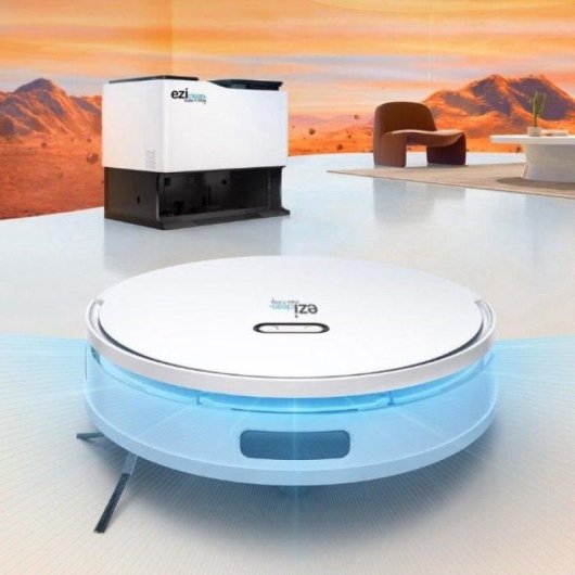 Aspirador Robô com Mopa EZIclean Z15 Pro Com Esvaziamento Automático Navegação Inteligente 10.000 Pa