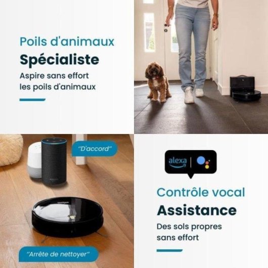 Saugroboter mit Wischfunktion EZIclean I-Bot Z5 Navigationsklasse 2.600 Pa 75 min