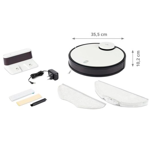 Robot Aspirapolvere e Lavapavimenti Medion X40 SW Navigazione Laser 8.000 Pa Controllo Vocale