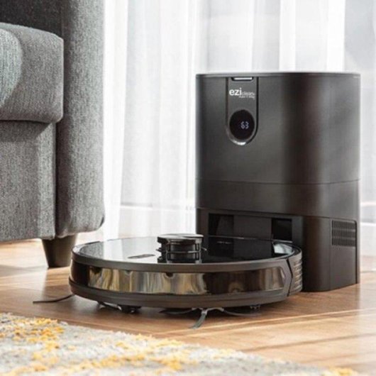 Saugroboter mit Wischfunktion EZIclean I-Bot Z7 Smart Mit Absaugstation Navigationsklasse Laser 3.000 Pa