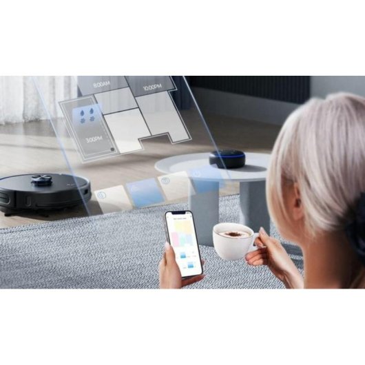 Saugroboter mit Wischfunktion EZIclean I-Bot Z7 Smart Mit Absaugstation Navigationsklasse Laser 3.000 Pa