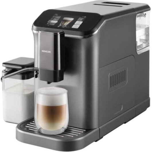 Cafetière expresso automatique Sencor SES 8500BK 1,5L 20 Bars broyeur inox écran TFT