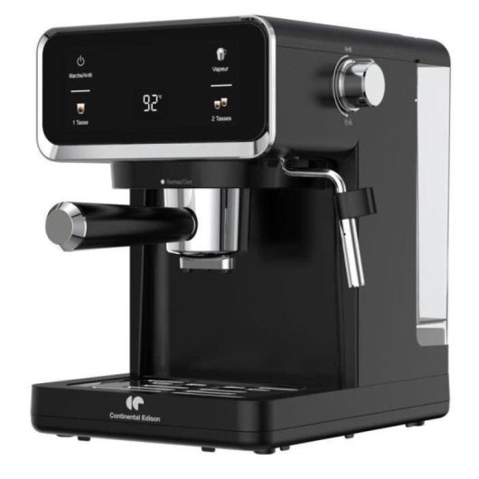 Cafetera Espresso Continental Edison CEME19B 1L 19 Bares con display digital