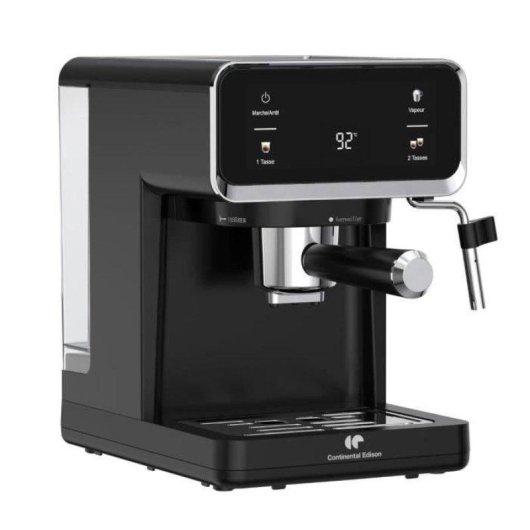 Cafetera Espresso Continental Edison CEME19B 1L 19 Bares con display digital