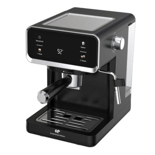 Cafetera Espresso Continental Edison CEME19B 1L 19 Bares con display digital