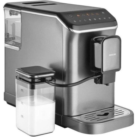Caffettiera Espresso Sencor SES 8000BK 750 ml 19 bar macinacaffè inox 15 livelli