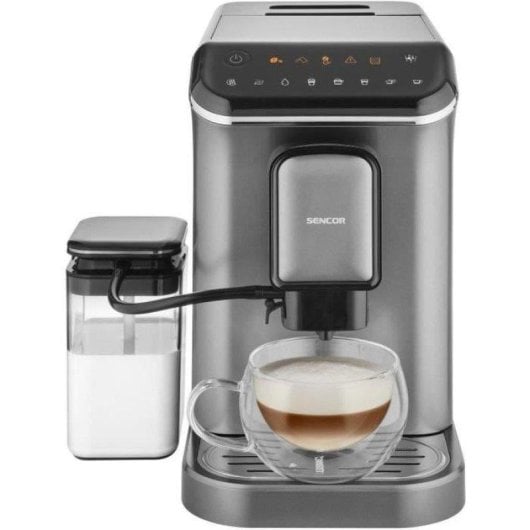 Caffettiera Espresso Sencor SES 8000BK 750 ml 19 bar macinacaffè inox 15 livelli