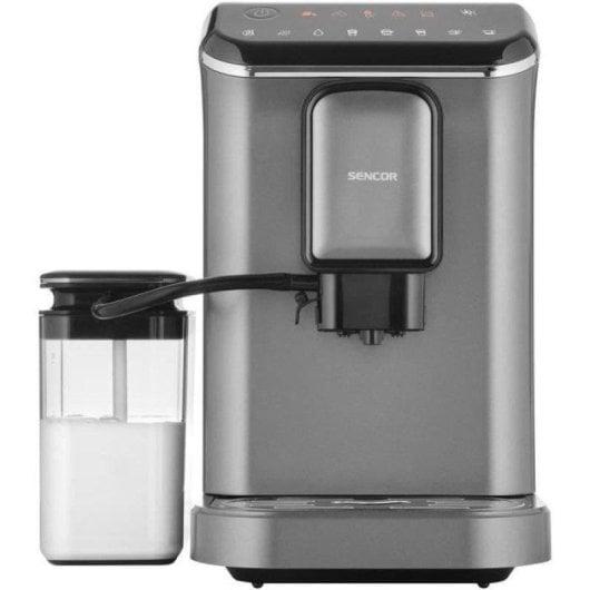 Caffettiera Espresso Sencor SES 8000BK 750 ml 19 bar macinacaffè inox 15 livelli