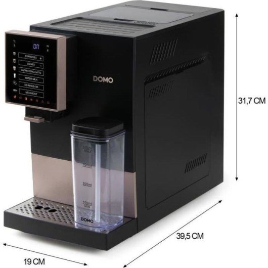 Kaffeevollautomat Domo DO743K 1,1L 19 Bar Mahlwerk Touchscreen Schwarz