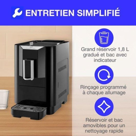 Cafetera Superautomática Continental Edison CECFAUTOB 1,8L 19 Bares 1450W negra