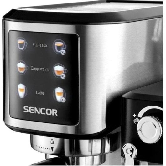 Cafetera Espresso Sencor SES 4910SS 1L 20 Bares One Touch y preinfusión