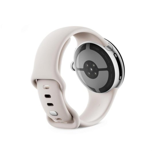 Google Pixel Watch 4 4G LTE GPS NFC 41mm AMOLED Prata Bege S/L IP68 SpO2 Pulsómetro